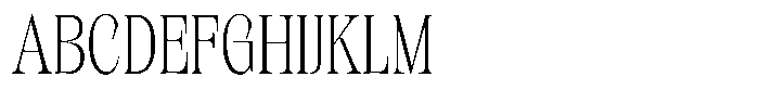 Kornesia Contrast Kornesia Cntr Thin Condensed Font UPPERCASE