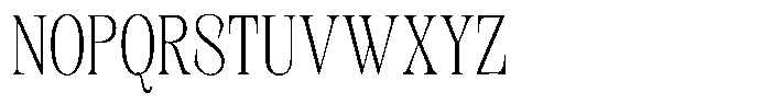 Kornesia Contrast Kornesia Cntr Thin Condensed Font UPPERCASE