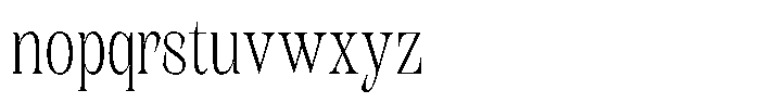 Kornesia Contrast Kornesia Cntr Thin Condensed Font LOWERCASE
