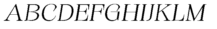 Kornesia Contrast Kornesia Cntr Thin Expanded Oblique Font UPPERCASE