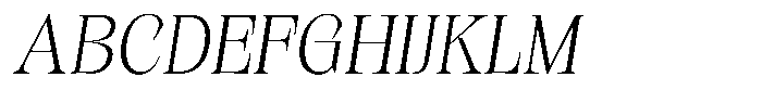 Kornesia Contrast Kornesia Cntr Thin Oblique Font UPPERCASE