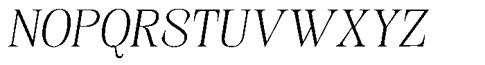 Kornesia Contrast Kornesia Cntr Thin Oblique Font UPPERCASE