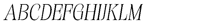 Kornesia Contrast Kornesia Cntr Thin Semi Condensed Oblique Font UPPERCASE