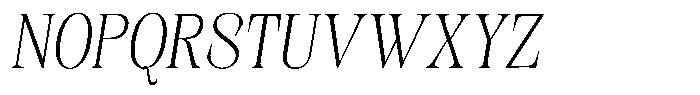 Kornesia Contrast Kornesia Cntr Thin Semi Condensed Oblique Font UPPERCASE