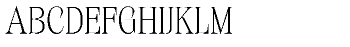 Kornesia Contrast Kornesia Cntr Thin Semi Condensed Font UPPERCASE
