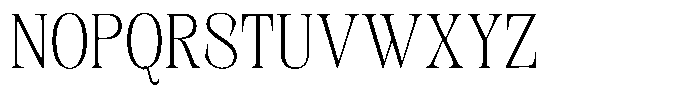 Kornesia Contrast Kornesia Cntr Thin Semi Condensed Font UPPERCASE