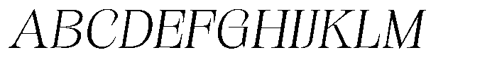 Kornesia Contrast Kornesia Cntr Thin Semi Expanded Oblique Font UPPERCASE