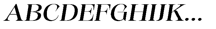 Kornesia  Expanded Oblique Font UPPERCASE