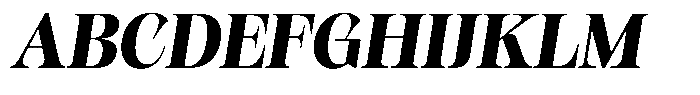Kornesia  Extra Bold Oblique Font UPPERCASE