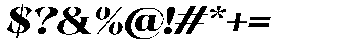 Kornesia  Extra Bold Semi Expanded Oblique Font OTHER CHARS