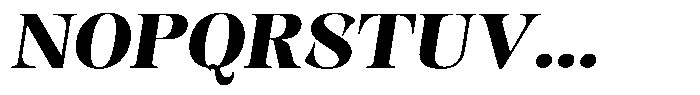 Kornesia  Extra Bold Semi Expanded Oblique Font UPPERCASE
