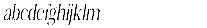 Kornesia  Extra Light Condensed Oblique FONT