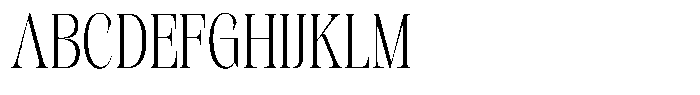 Kornesia  Extra Light Condensed Font UPPERCASE