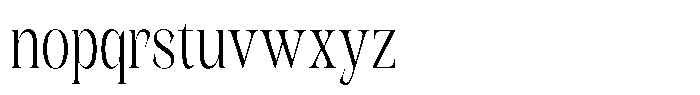 Kornesia  Extra Light Condensed Font LOWERCASE