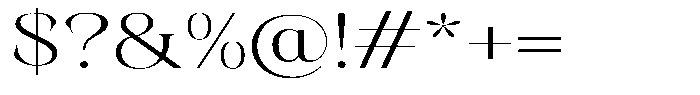 Kornesia  Extra Light Expanded Font OTHER CHARS