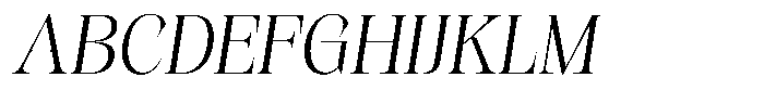 Kornesia  Extra Light Oblique Font UPPERCASE
