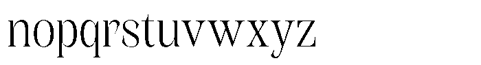 Kornesia  Extra Light Semi Condensed Font LOWERCASE