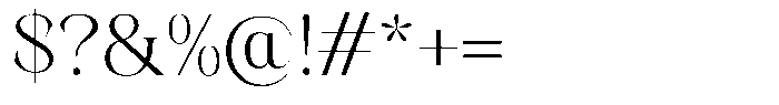 Kornesia  Extra Light Font OTHER CHARS