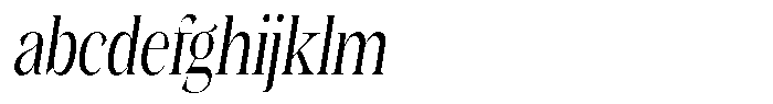 Kornesia  Light Condensed Oblique FONT