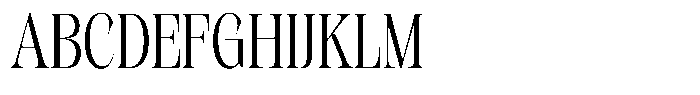 Kornesia  Light Condensed Font UPPERCASE