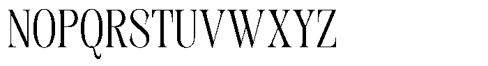 Kornesia  Light Condensed Font UPPERCASE