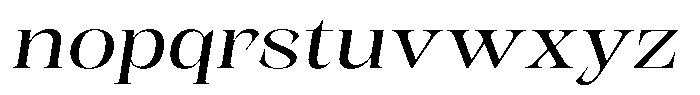 Kornesia  Light Expanded Oblique Font LOWERCASE