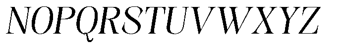 Kornesia  Light Oblique Font UPPERCASE