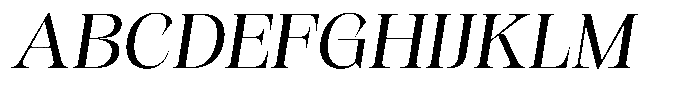Kornesia  Light Semi Expanded Oblique Font UPPERCASE