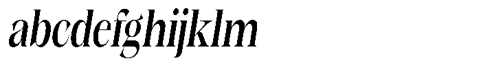 Kornesia  Medium Condensed Oblique FONT
