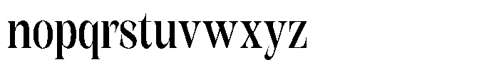 Kornesia  Medium Condensed Font LOWERCASE