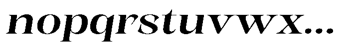 Kornesia  Medium Expanded Oblique Font LOWERCASE