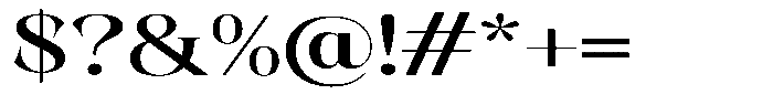 Kornesia  Medium Expanded Font OTHER CHARS
