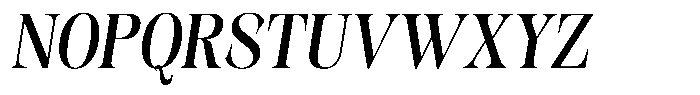 Kornesia  Medium Semi Condensed Oblique Font UPPERCASE