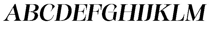 Kornesia  Medium Semi Expanded Oblique Font UPPERCASE