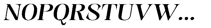 Kornesia  Medium Semi Expanded Oblique Font UPPERCASE