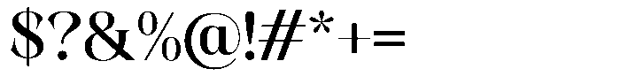 Kornesia  Medium Font OTHER CHARS