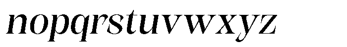 Kornesia  Oblique Font LOWERCASE