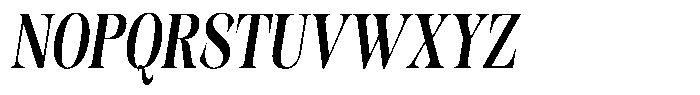 Kornesia  Semi Bold Condensed Oblique Font UPPERCASE