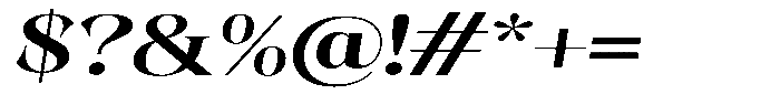 Kornesia  Semi Bold Expanded Oblique Font OTHER CHARS