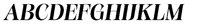 Kornesia  Semi Bold Oblique Font UPPERCASE