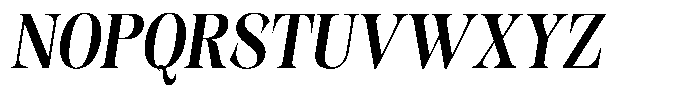 Kornesia  Semi Bold Semi Condensed Oblique Font UPPERCASE