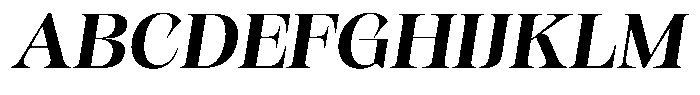Kornesia  Semi Bold Semi Expanded Oblique Font UPPERCASE