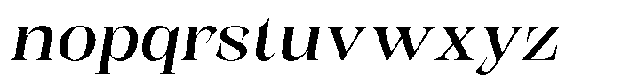 Kornesia  Semi Expanded Oblique Font LOWERCASE