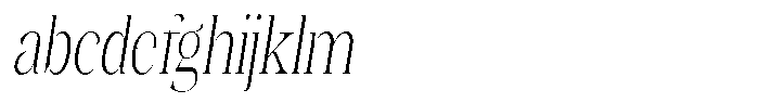 Kornesia  Thin Condensed Oblique FONT