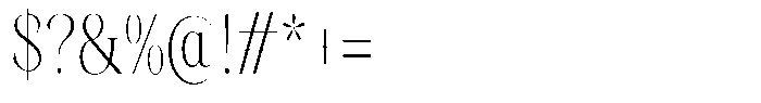 Kornesia  Thin Condensed Font OTHER CHARS