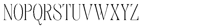 Kornesia  Thin Condensed Font UPPERCASE