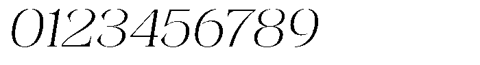 Kornesia  Thin Expanded Oblique Font OTHER CHARS