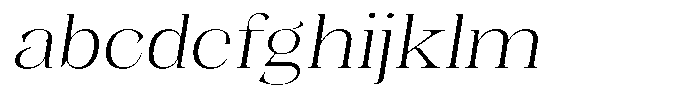 Kornesia  Thin Expanded Oblique FONT