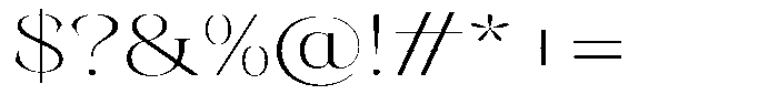 Kornesia  Thin Expanded Font OTHER CHARS