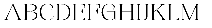 Kornesia  Thin Expanded Font UPPERCASE